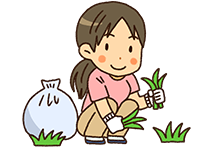 草取りイラスト
