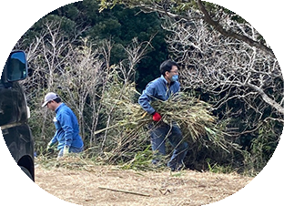 蛭藻池(下池)掃除風景写真