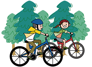 サイクリングイラスト